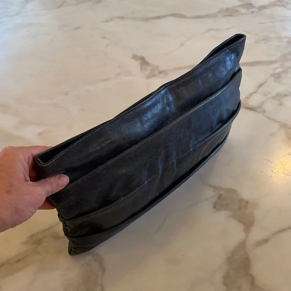 HOBO Slate Distressed Leather Clutch - Picture 3 of 3